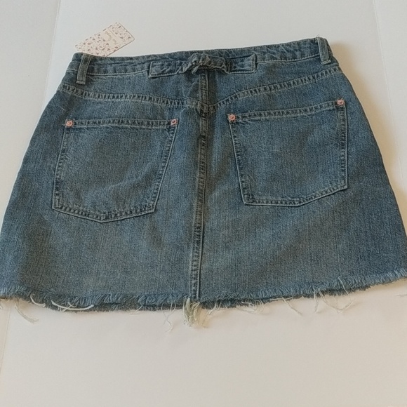NWT Free People  Rugged Blue denim skirt, 30 - Picture 6 of 8